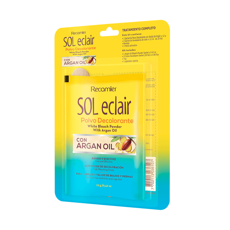 SOL ECLAIR Blister Polvo Decolorante Con Keratina 12Gr - Aruma