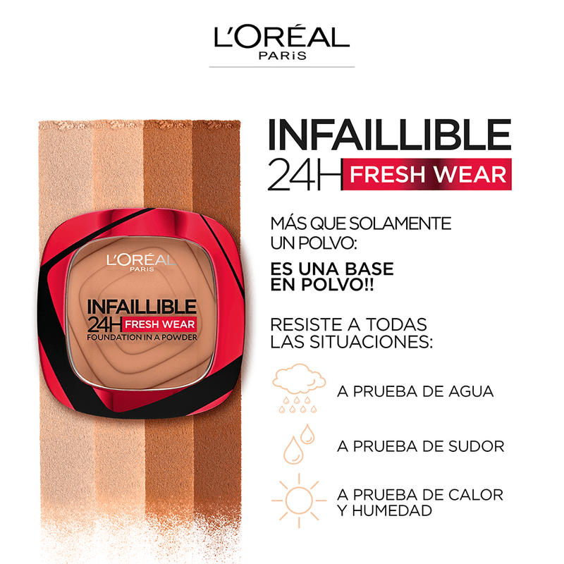 Base de Maquillaje L'Oréal Infallible 24H Fresh Wear Golden Sun 30 Ml