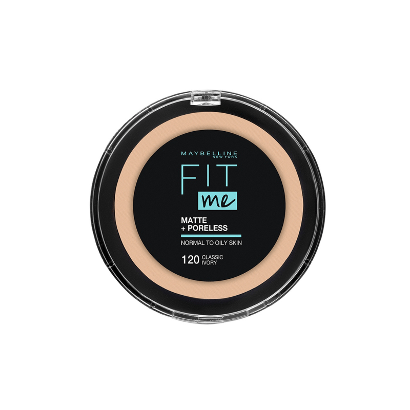 Base de maquillaje líquida MAYBELLINE Fit Me Matte + Porreless, Classic  Ivory, 1 fl. oz., base sin aceite, 120 CLASSIC IVORY