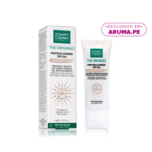 Protector Solar Facial Anti-Aging Proteos Screen Spf 50+ con color  40ml Martiderm
