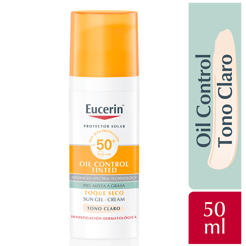 Protector Solar Eucerin Sun Oil Control Facial Fps50 50 Ml Frasco