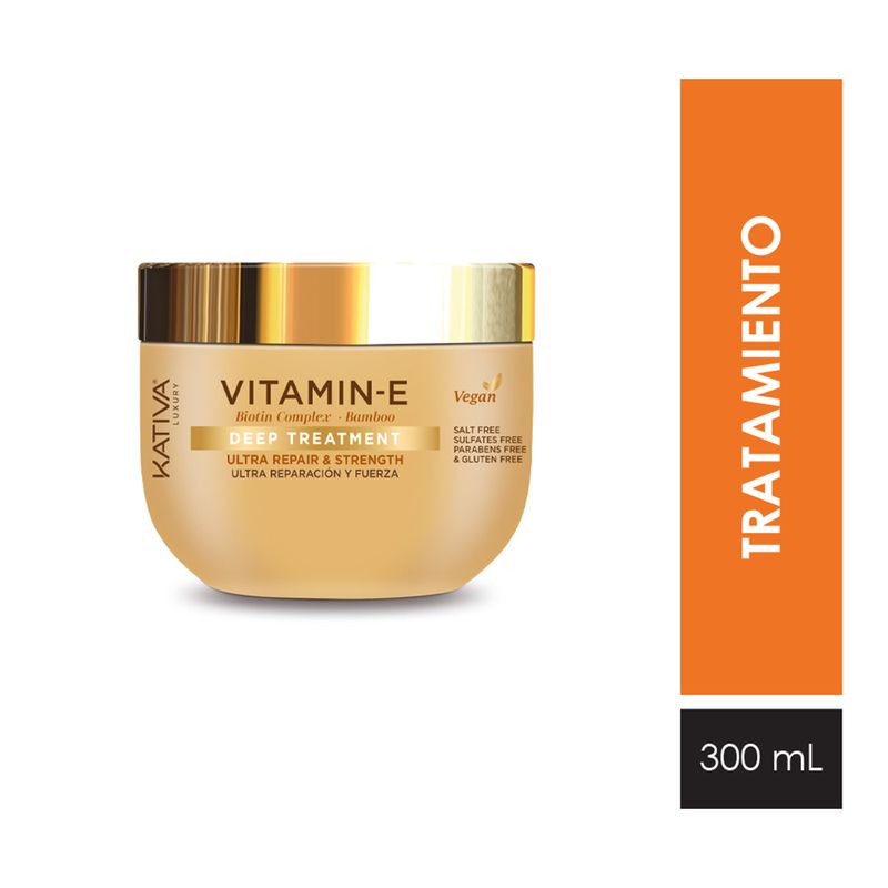 Tratamiento Vitamin E Biotin Complex Bamboo Deep X 300 Ml Kativa Aruma