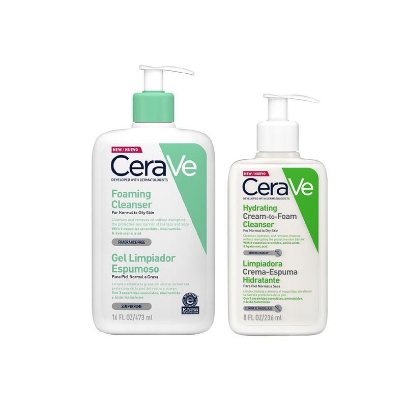 CeraVe Gel Limpiador Espumoso, 236 ml.