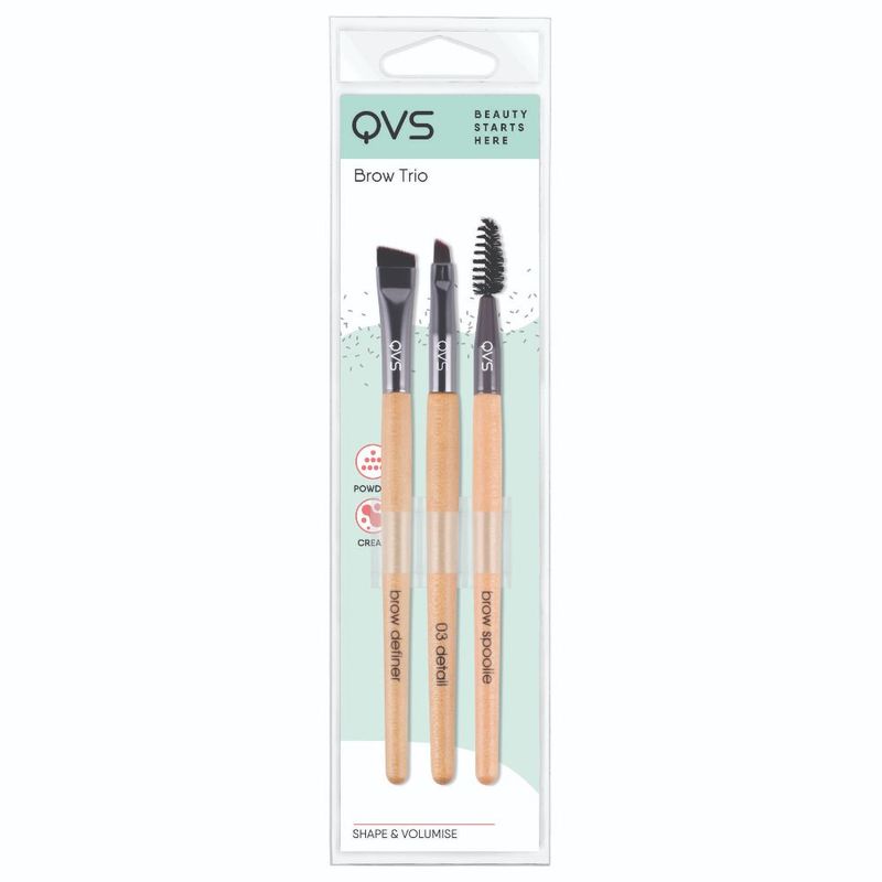 Set de Brochas Cejas x 3 pzas QVS Aruma