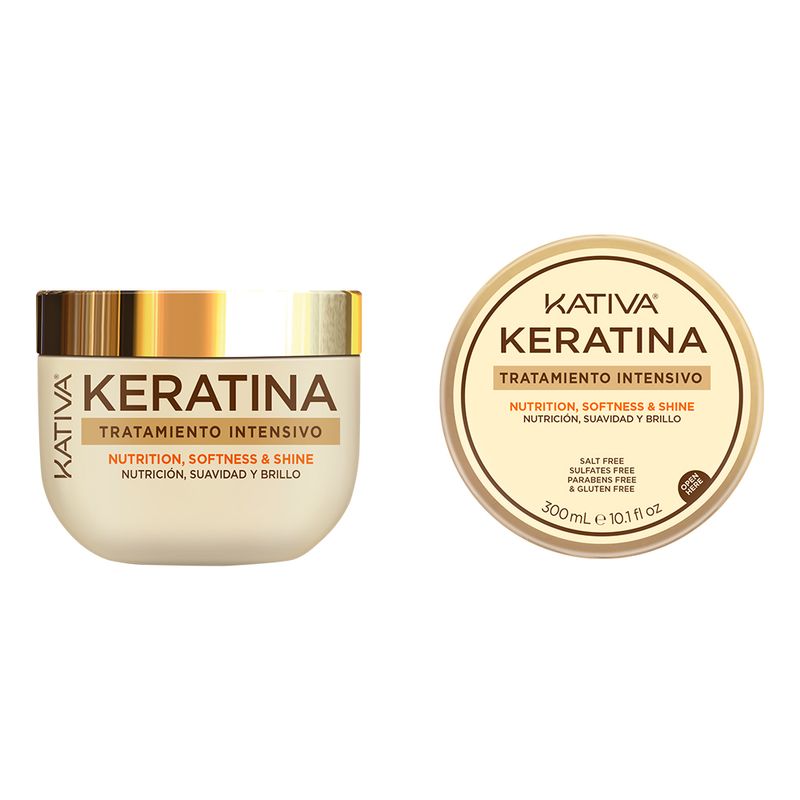 Mascarilla Kativa Tratamiento Intensivo Keratina 300 ml Aruma