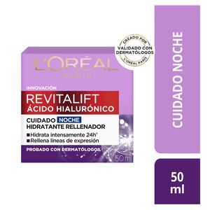 Crema Noche Hidratante L'Oréal París Revitalift Acido Hialuronico 50ml