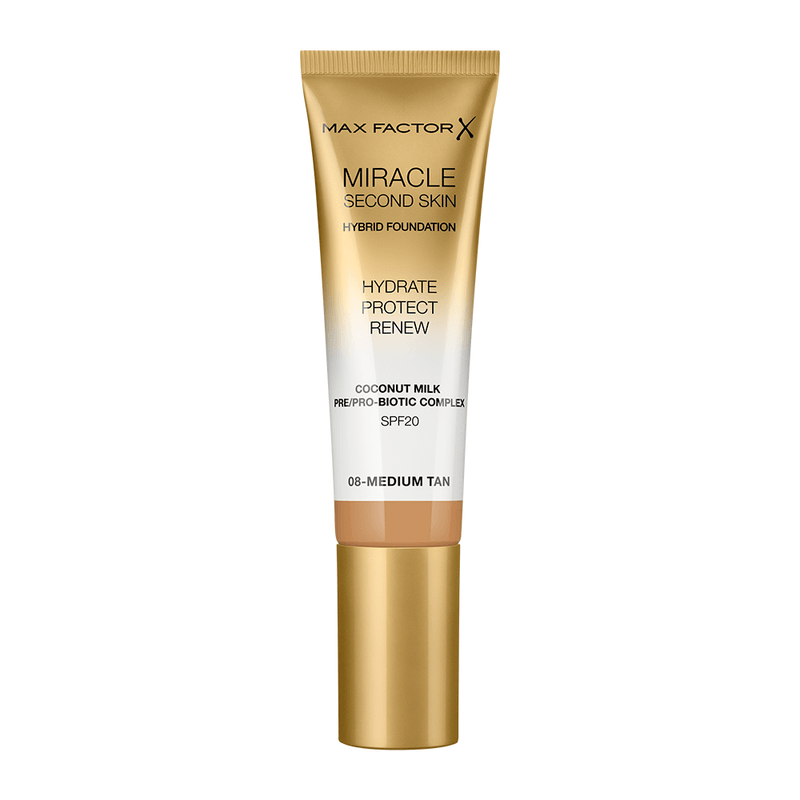 Base Miracle Second Skin Medium Tan Max Factor Aruma