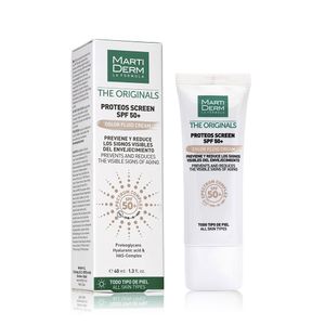 Protector Solar Facial Anti-Aging Proteos Screen Spf 50+ con color  40ml Martiderm