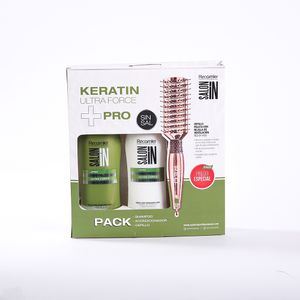 Set Ultra Force Shampoo 300 ml + Acondicionador 300 ml + Cepillo SALON IN