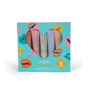 Set Cuidado Labios I Love 5 X 15ml (Exfoliante+Manteca Labial+Lip Gloss+Bálsamo+Voluminizador)