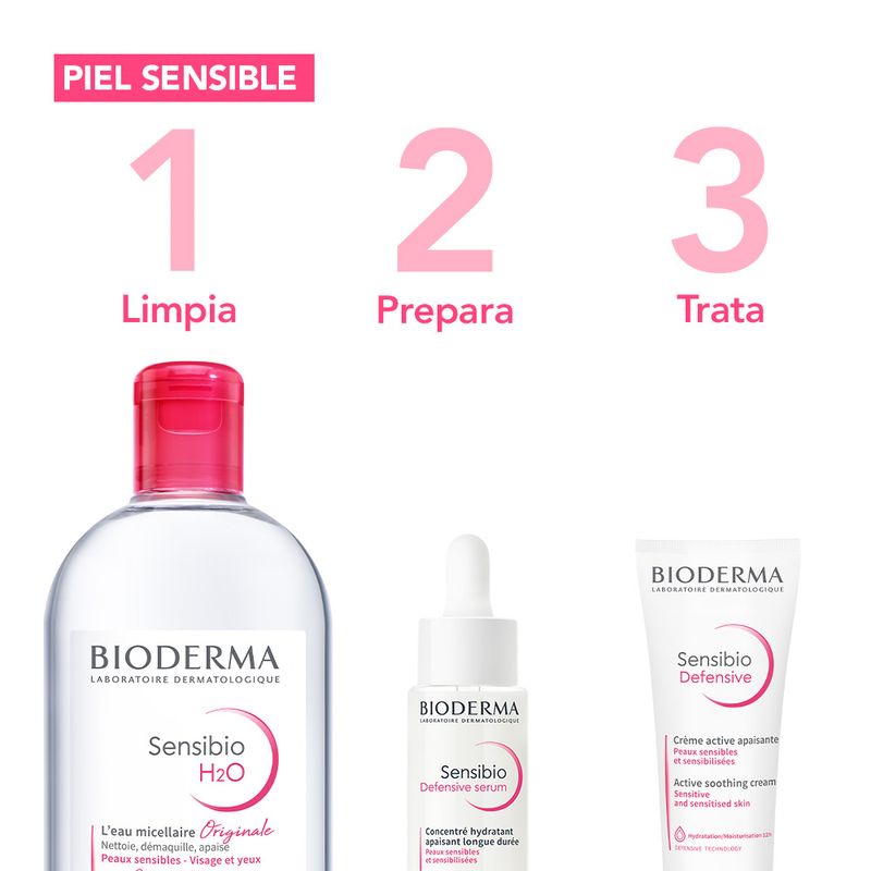 Bioderma Sensibio H2O Agua Micelar Desmaquillante para todo tipo de piel,  100 ml