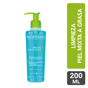 Gel Limpiador Sebium Gel Moussant 200ml Bioderma