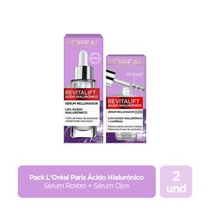 Set Serum Dermo Revitalift Hyaluro Expert 30 ml + Serum Rellenador Contorno Ojos Revitalift 20 ml L'Oréal Paris