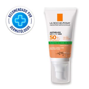 Bloqueador Solar Anthelios UV Mune 400 Oil Control Gel Crema Con Color SPF50+ 50ml La Roche Posay