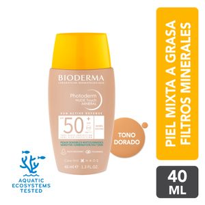 Bloqueador Solar Bioderma Photoderm Nude Touch 50+ Doree 40ml