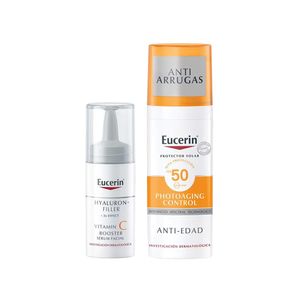 Pack Antiedad Eucerin: Protector Solar + Serum Booster Hyaluron