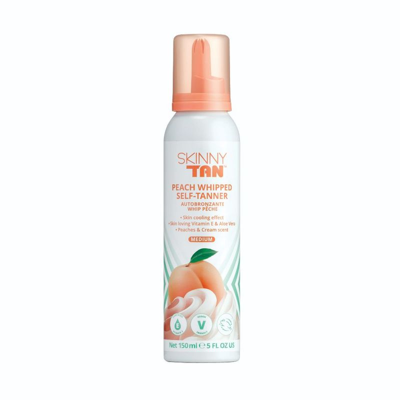 Autobronceador-Skinny-Tan-Peaches-Whipped-Self-Tanner--Espuma-150Ml-Liquidacion