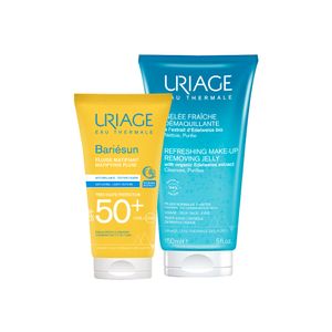 Pack Protector Solar Uriage Bariesun SPF50+ Fluido Matif 50ml + Gel Desmaquillante Uriage Gelee Fraiche 150ml