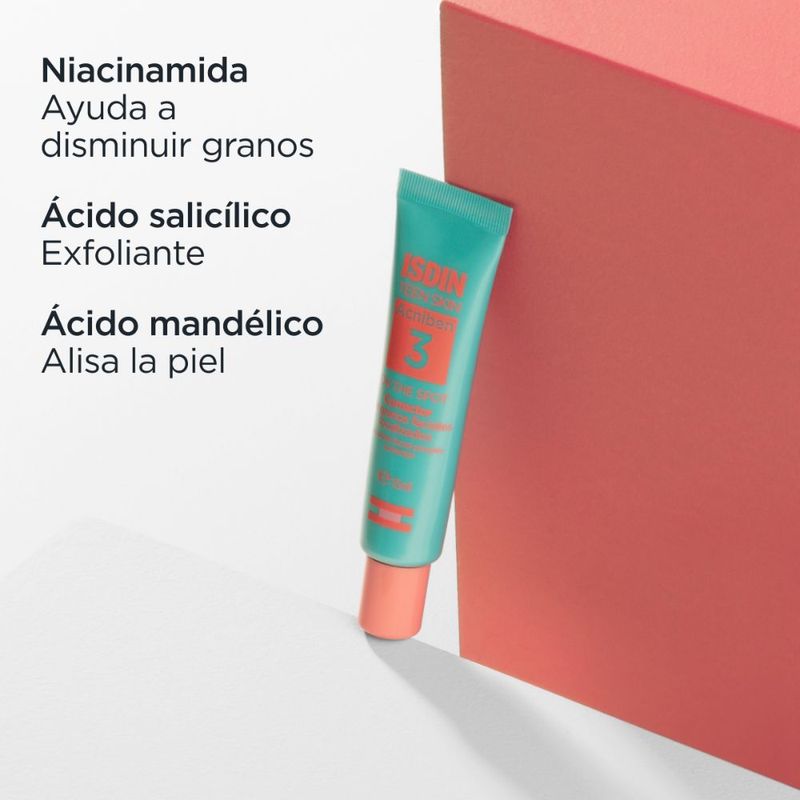 Pack Isdin Tratamiento Acne Completo Gel+ Control Brillo + Limpiador-1747082869321