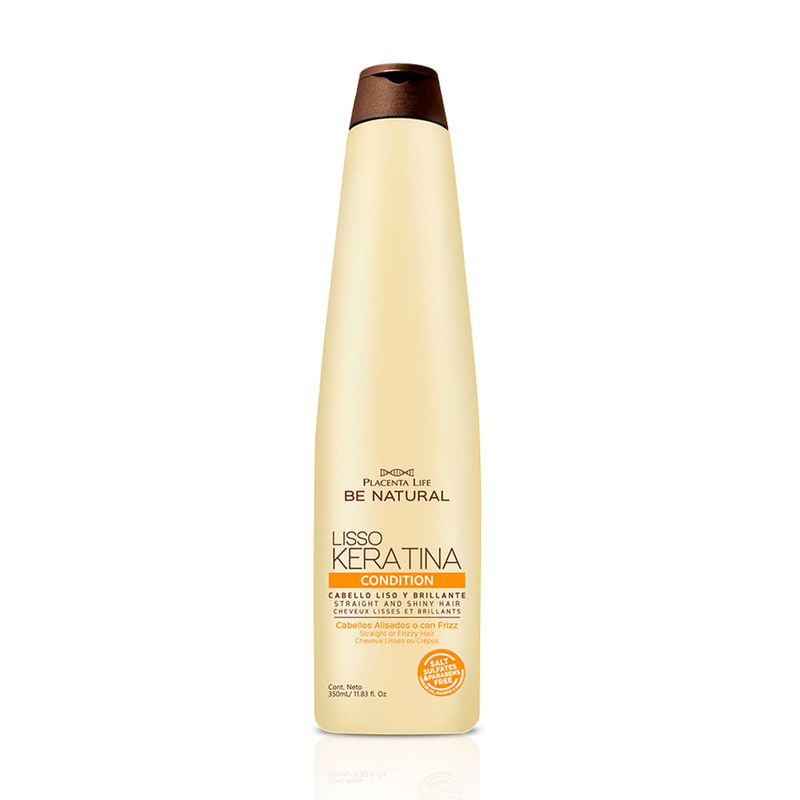 Pack Keratina Shampoo 350ml + Acondicionador 350ml + Mascarilla 350gr Placenta Life Be Natural-1747339102560