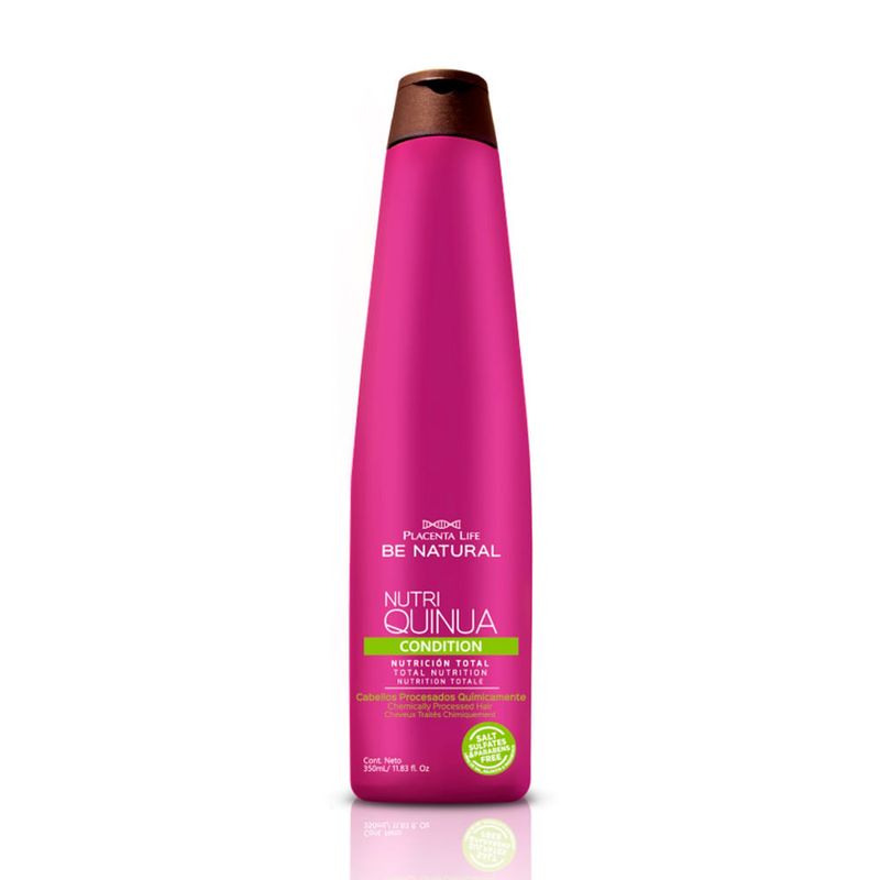 Pack Quinua Shampoo 350ml + Acondicionador 350ml + Mascarilla 350gr Placenta Life Be Natural-1747340063661