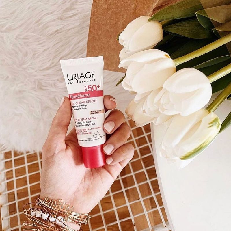 Pack Cc Cream Uriage Roseliane SPF50+ 40ml + Esencia De Agua Uriage Eau Thermale Iluminadora 100ml-1747407937328