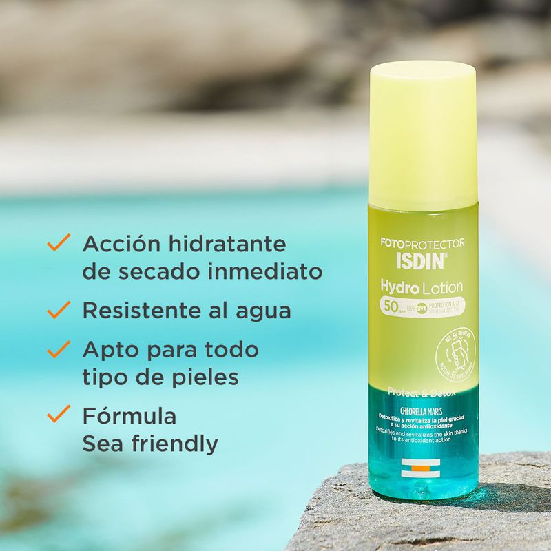 Pack ISDIN: Fotoprotector Fusion Water Magic SPF 50 X 50 ml + Fotoprotector ISDIN Hydrolotion 50+ 200ml-1747414838966