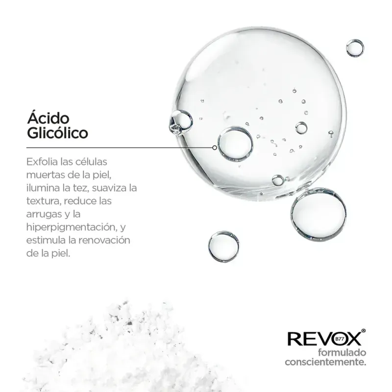 Pack Revox Ácido Glicólico, Ácido Hialurónico y Niacinamida 3X30 ml-1748575359937