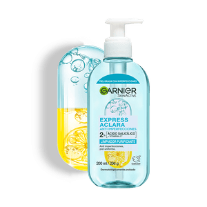 Garnier Express Aclara Anti Imperfecciones Limpiador Purificante 200ml