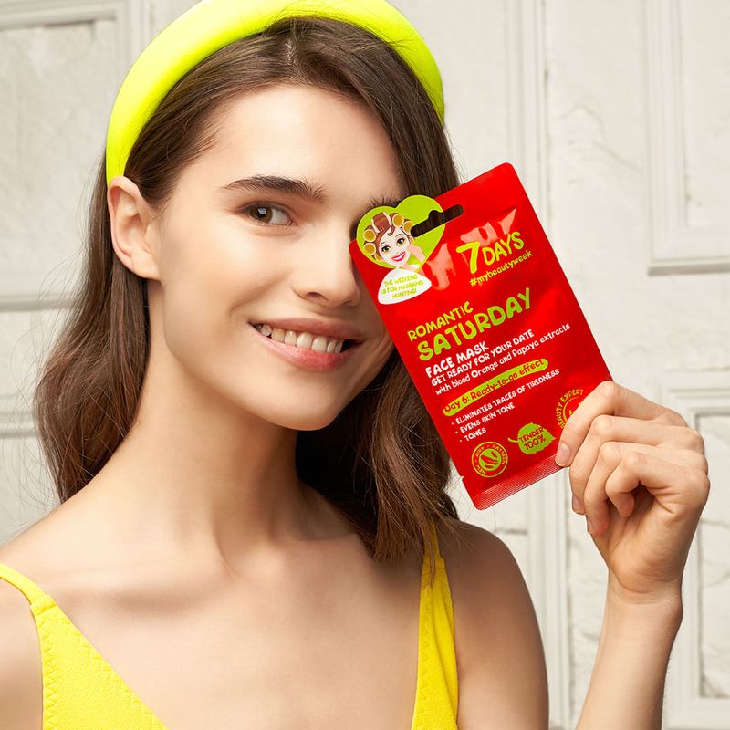 Mascarilla Facial 7 Days Romantic Saturday With Blood Orange And Papaya -1768575299089