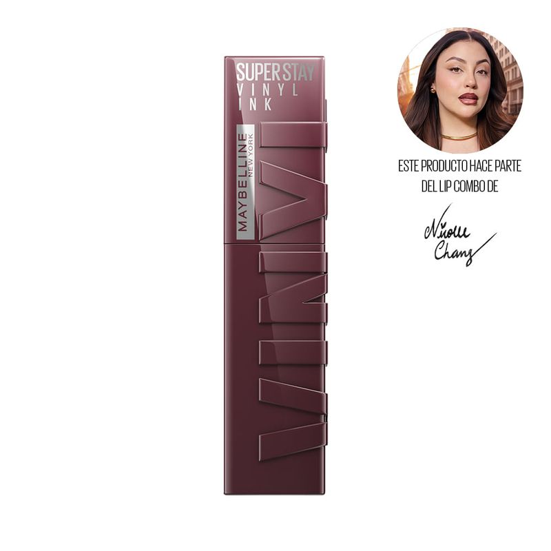 Labial Líquido Súper Stay Vinyl Ink Tono Fearless 4.2ml Maybelline-1769094327983