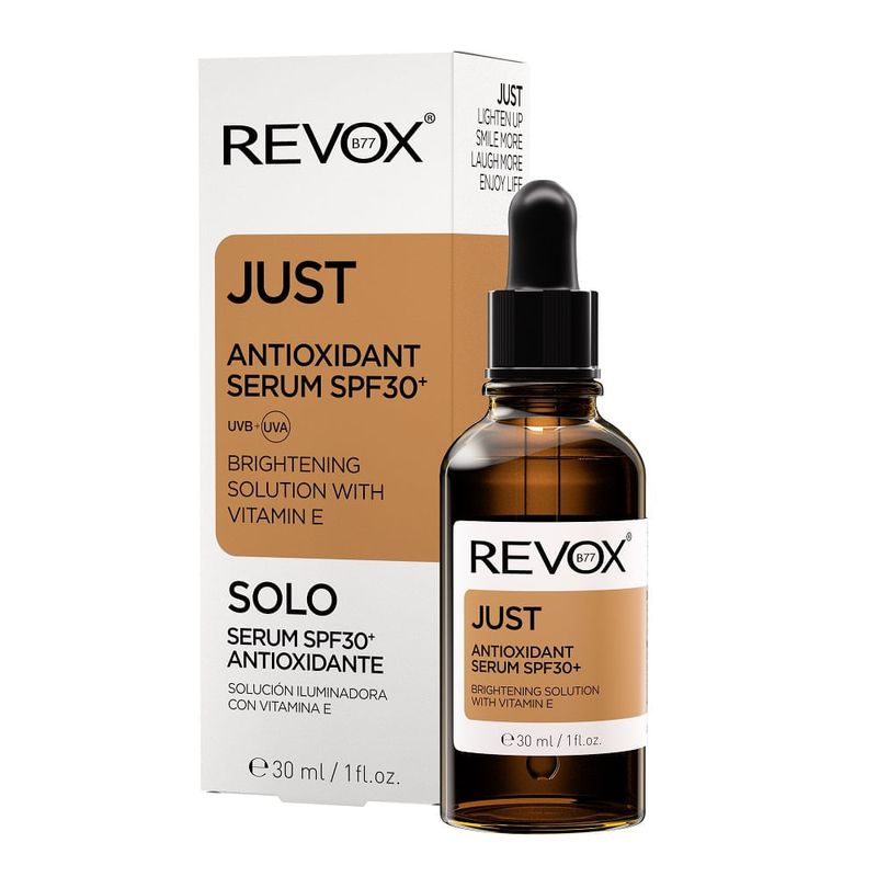 Serum Antioxidante Spf30+Brightening Con Vitamina E 30ml Revox - Liquidación-1774294099586