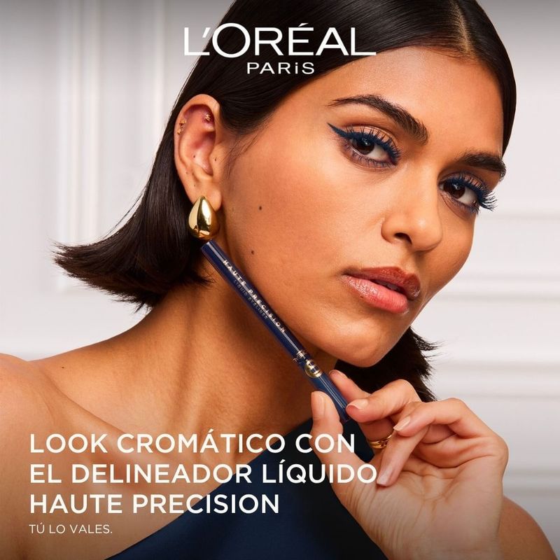 Delineador De Ojos Plumón Haute Precision Blue Suede 050 L'oréal París ...