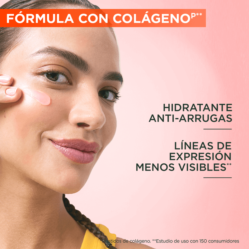 Crema Hidratante Skin Garnier Toque Seco Colágeno