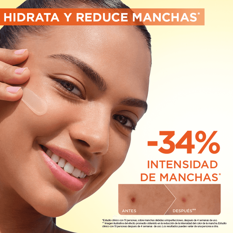 Crema Hidratante Skin Garnier Toque Seco Vitamina C