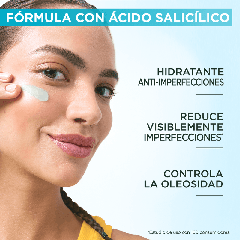 Crema Hidratante Skin Garnier Toque Seco Salicílico