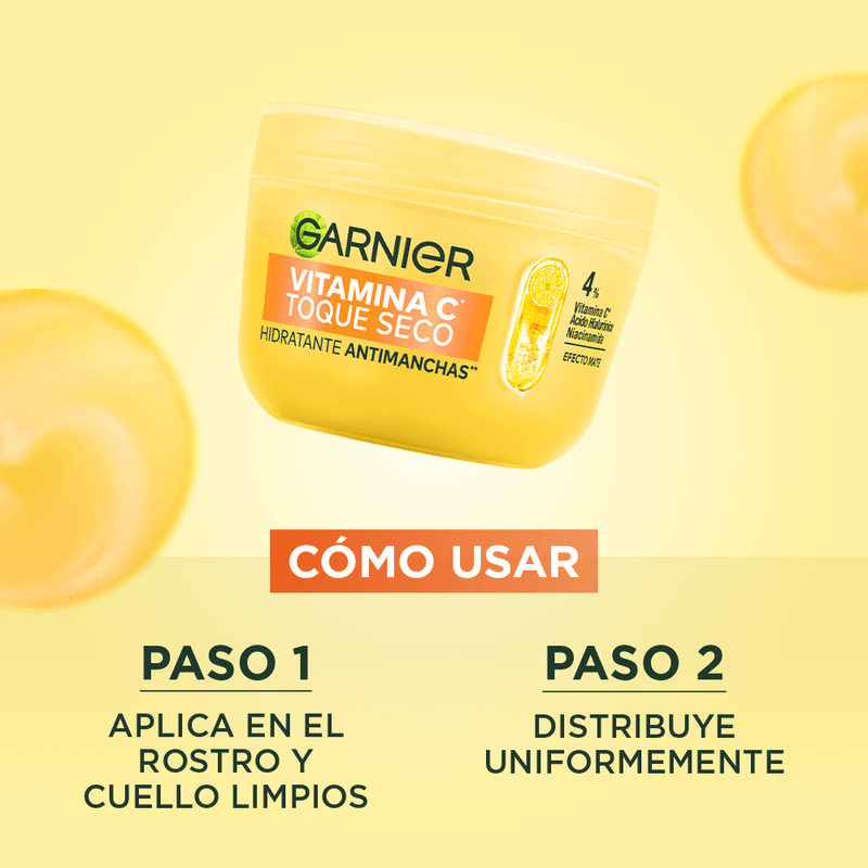 Crema Hidratante Skin Garnier Toque Seco Vitamina C