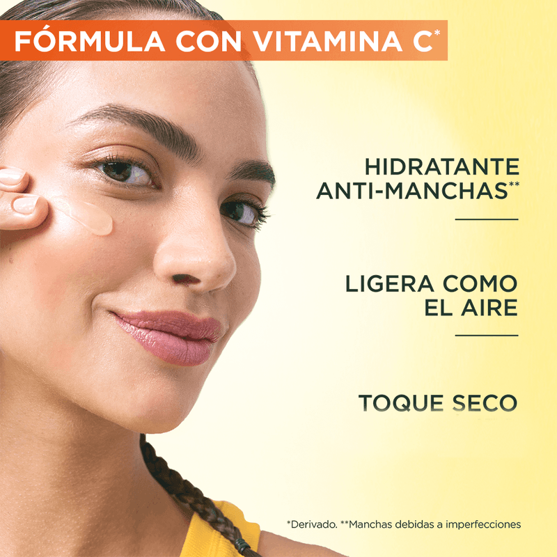 Crema Hidratante Skin Garnier Toque Seco Vitamina C
